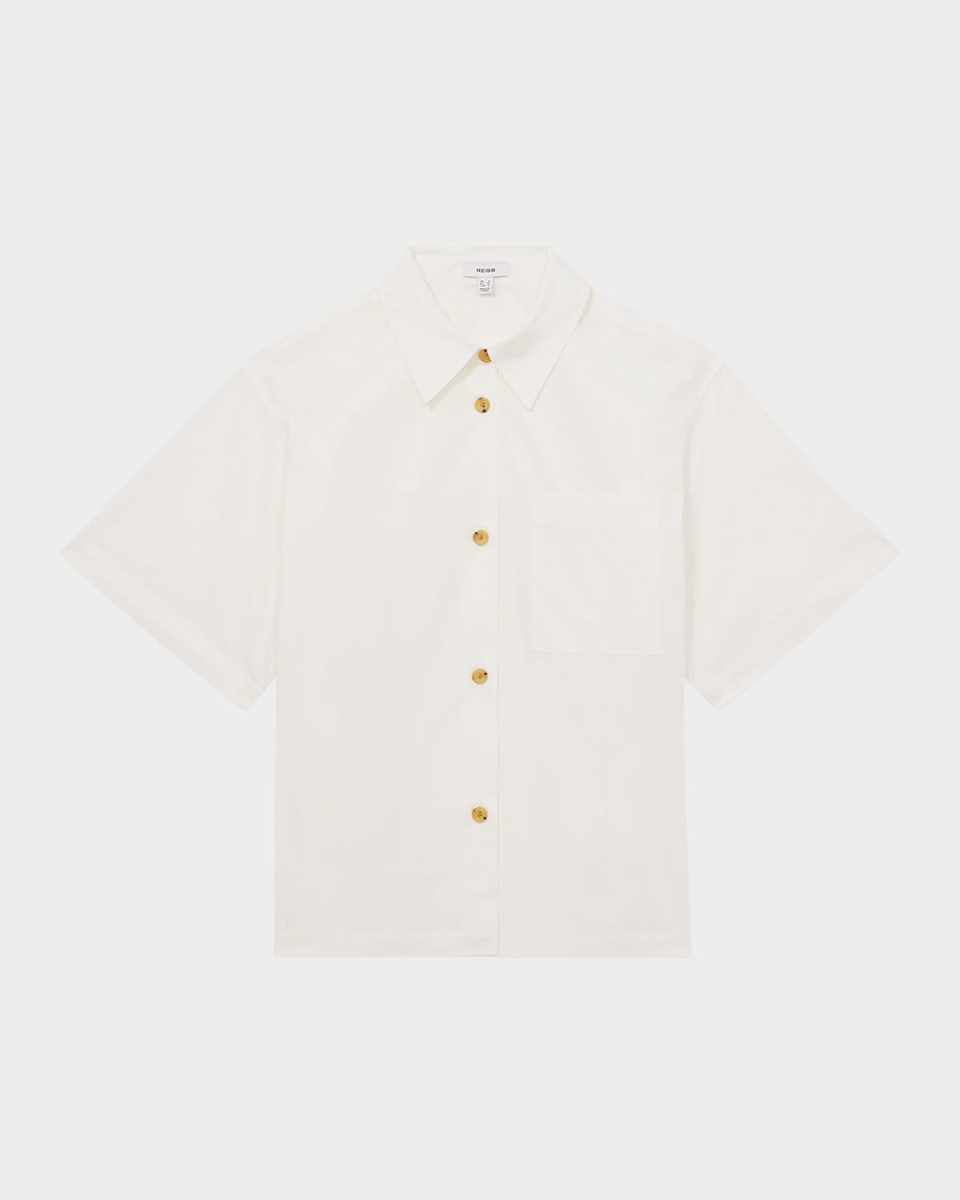 Jordan Boxy Button-Down Cotton Shirt